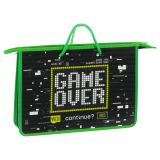 Папка с ручками А4 ArtSpace "Game Over", пластик, на молнии, 75мм